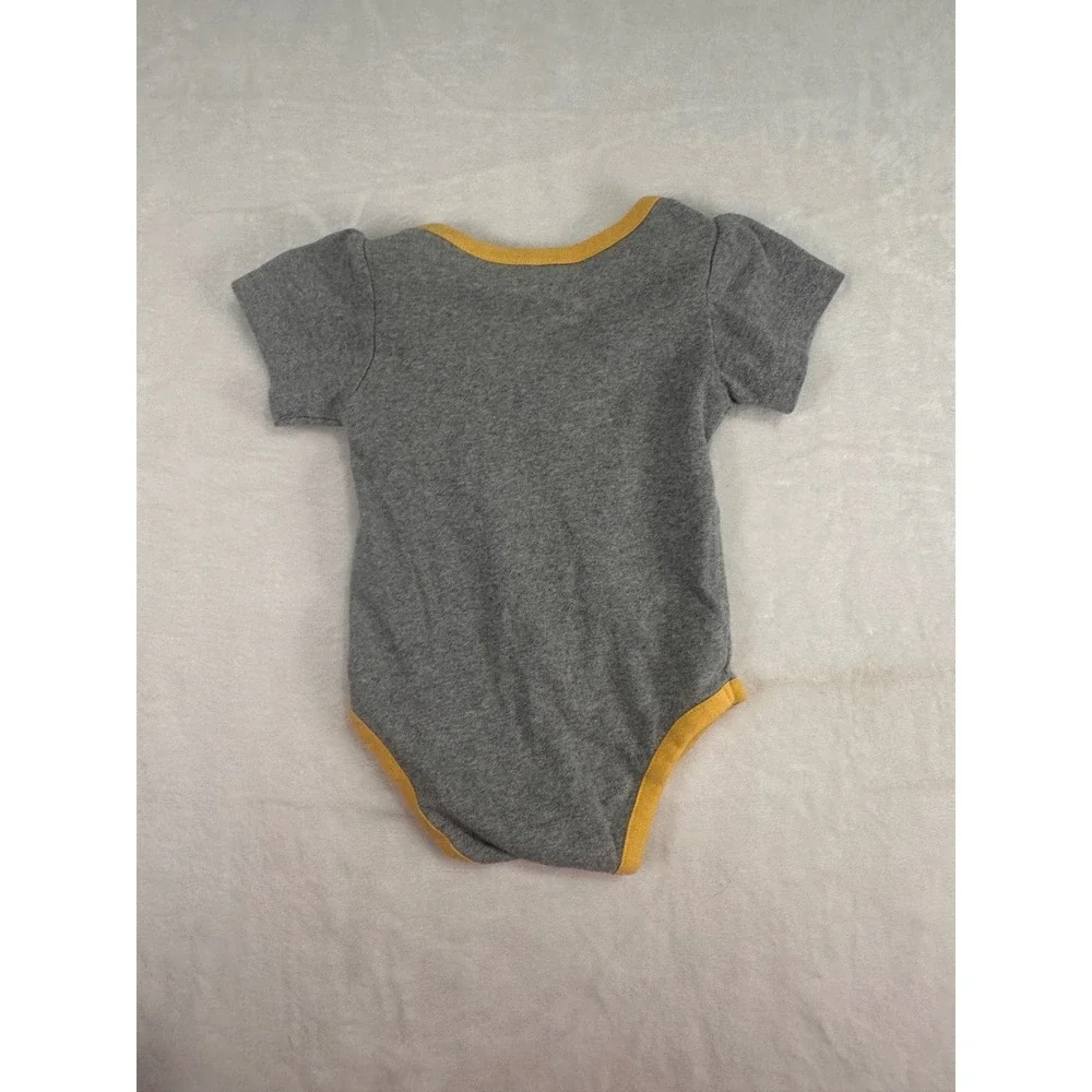 Disney Baby Winnie the Pooh Bodysuit 3-6M Gray Yellow Honey Pot Infant Unisex